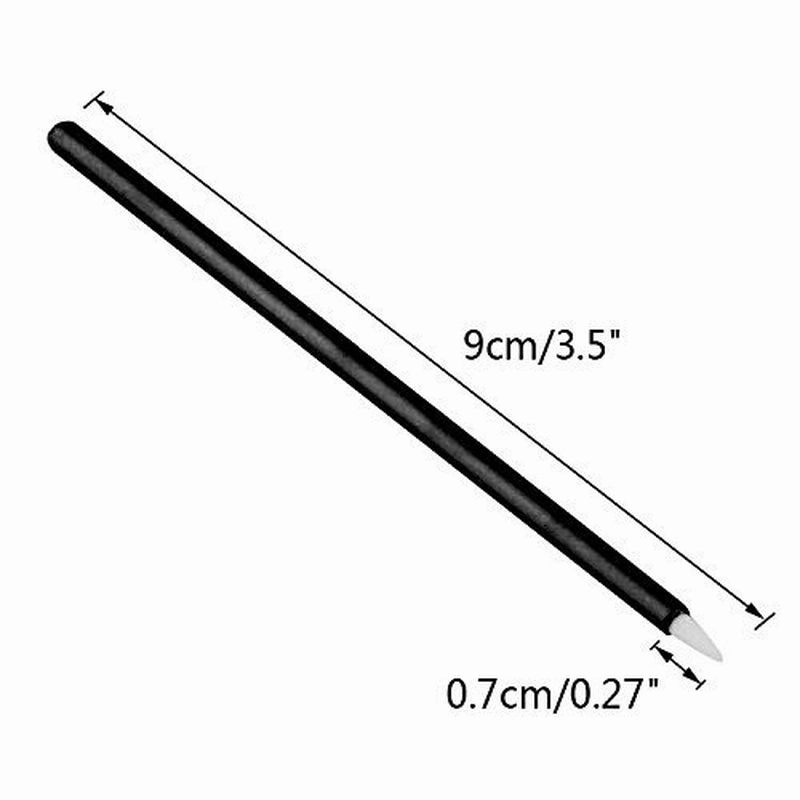 100PCS Disposable Eyeliner Brush, Makeup Brushes Applicator, Cosmetic Eye Wands, Eyeliner Brush Applicator for Lip Liners, Eye Makeup, Eyelashes and Detail Painting (Black)