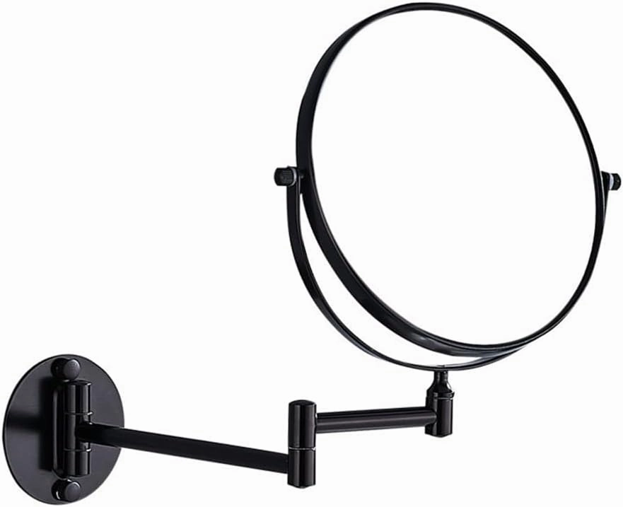 1x/3x Wall Mounted Makeup Mirror, Double Sided Vanity Mirror with Magnification, 360º Swivel Extendable Shaving Mirror Best Gift for Mother Girlfriend, 6 inch
