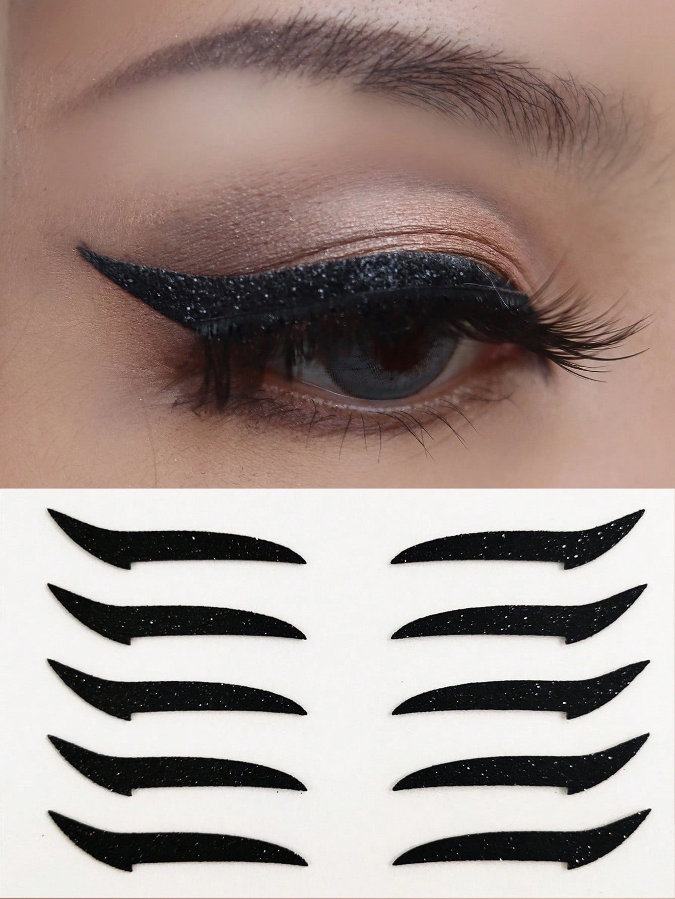 2sheets Eyeliner Print Tattoo Sticker