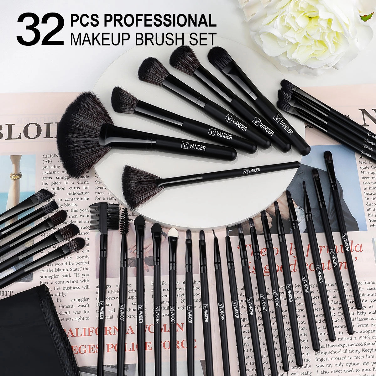 32pcs Professionnal Drag Queen Makeup Brushes
