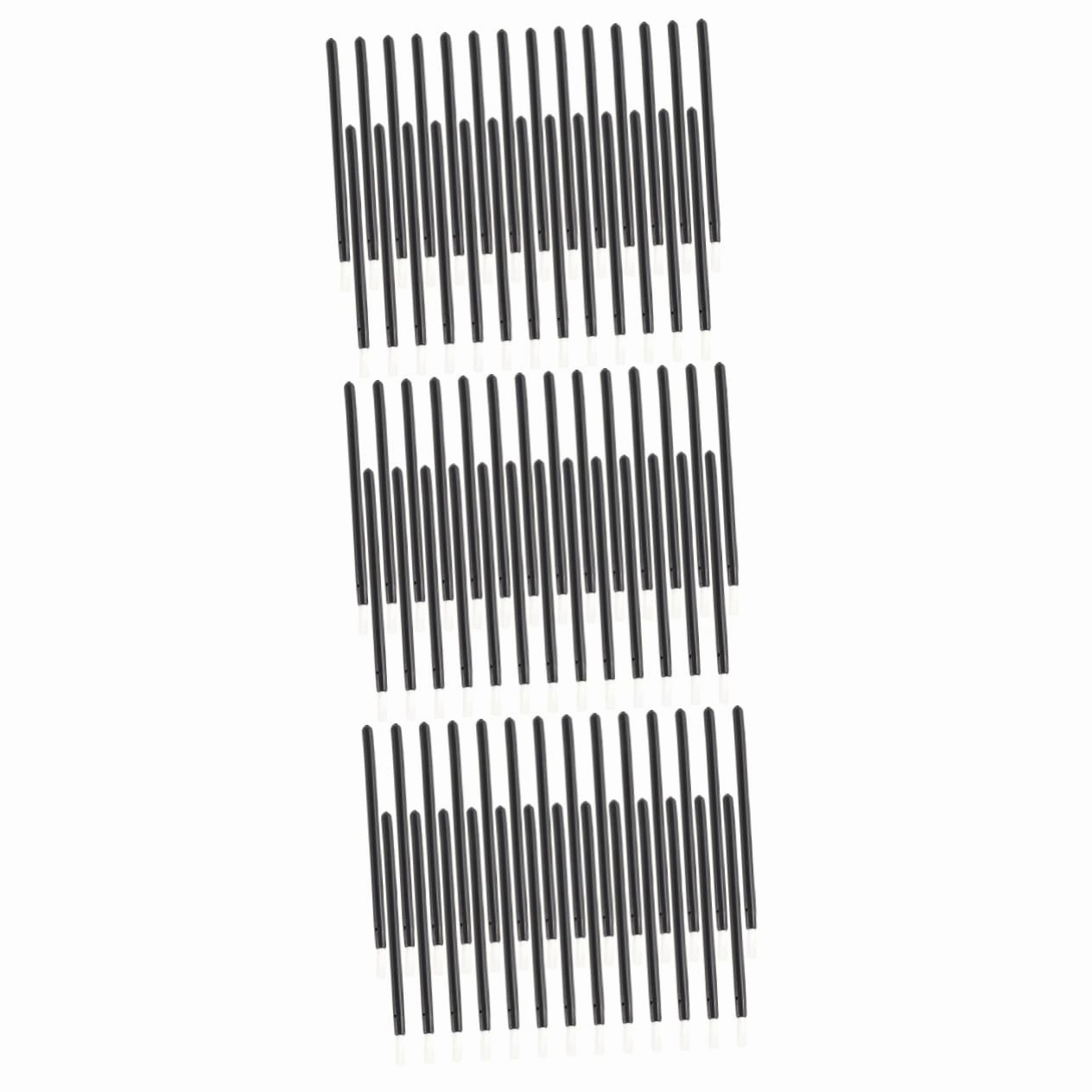 3sets Double-ended Lip Brush for Lipstick Liner Disposable Makeup Brush Fine Nylon Bristles Plastic Handle Exfoliating Liner Applicator 50pcs*3
