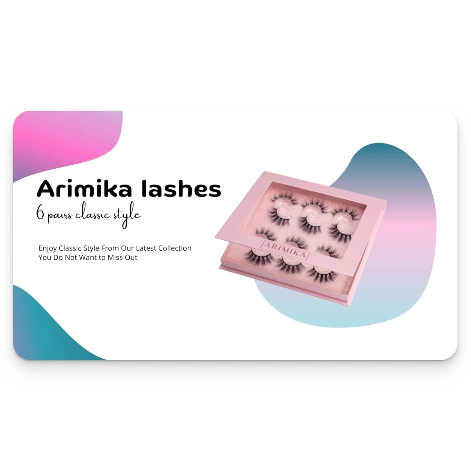 6 Pairs 3D Mink False Eyelashes- Fluffy, Wispy, Full Volume, a Little Dramatic Lashes