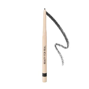 Beauty For Real I-Line 24-7 Eyeliner, Night Fever - Black with Rose Gold Sparkles - Long-Wearing, Waterproof Gel Formula - Safe for Sensitive Eyes & Contact Lens Wearers - 0.01 oz