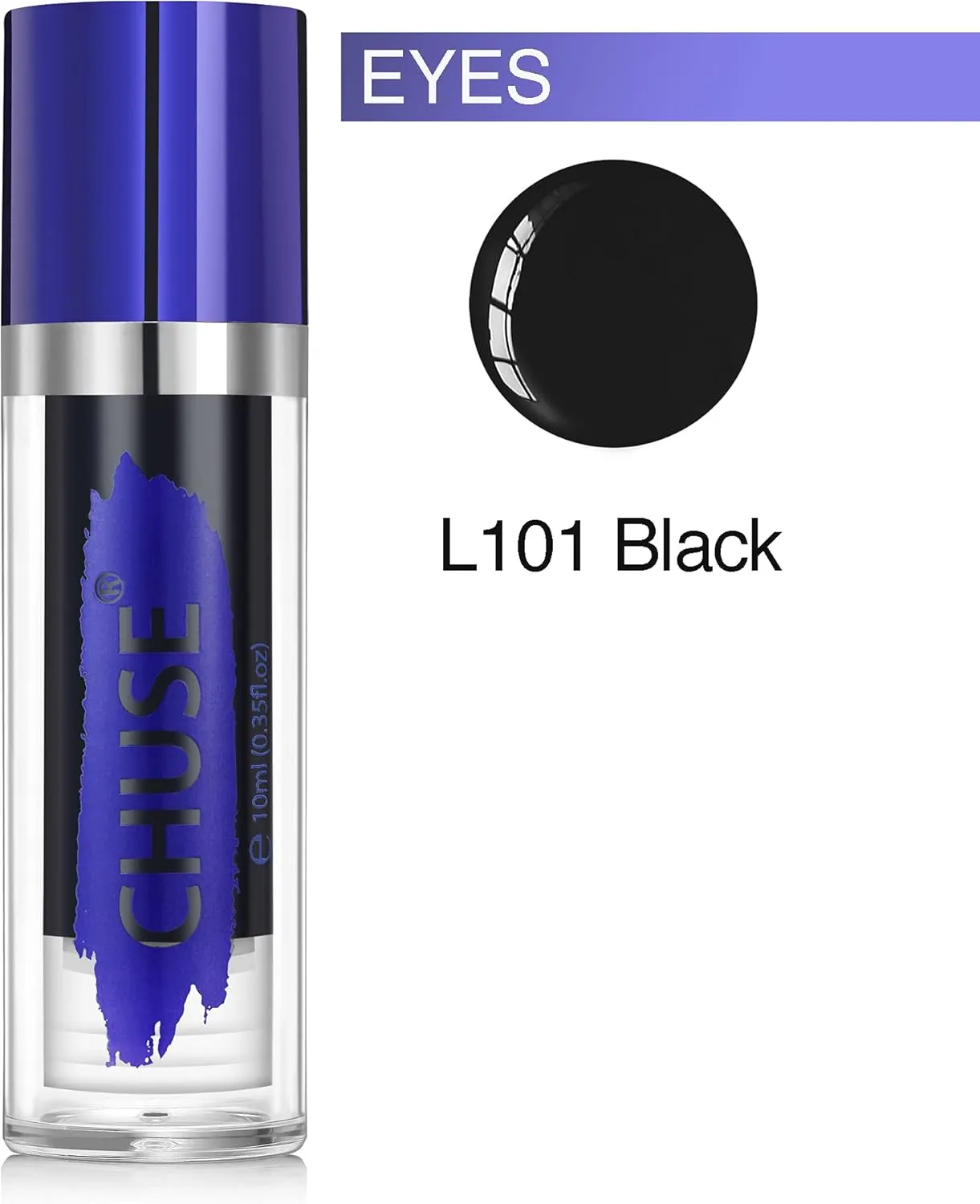 CHUSE PMU Eyebrow Eyeliner Pigments 0.35oz/10ml (L101 Black)
