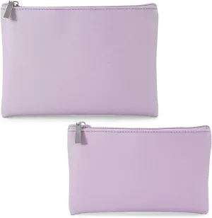 Cosmetic Bag Set, Small Makeup Pouch for Women Girls, Versatile Pouch for Cosmetics, Makeup Brushes, Daily Essentials, Purple