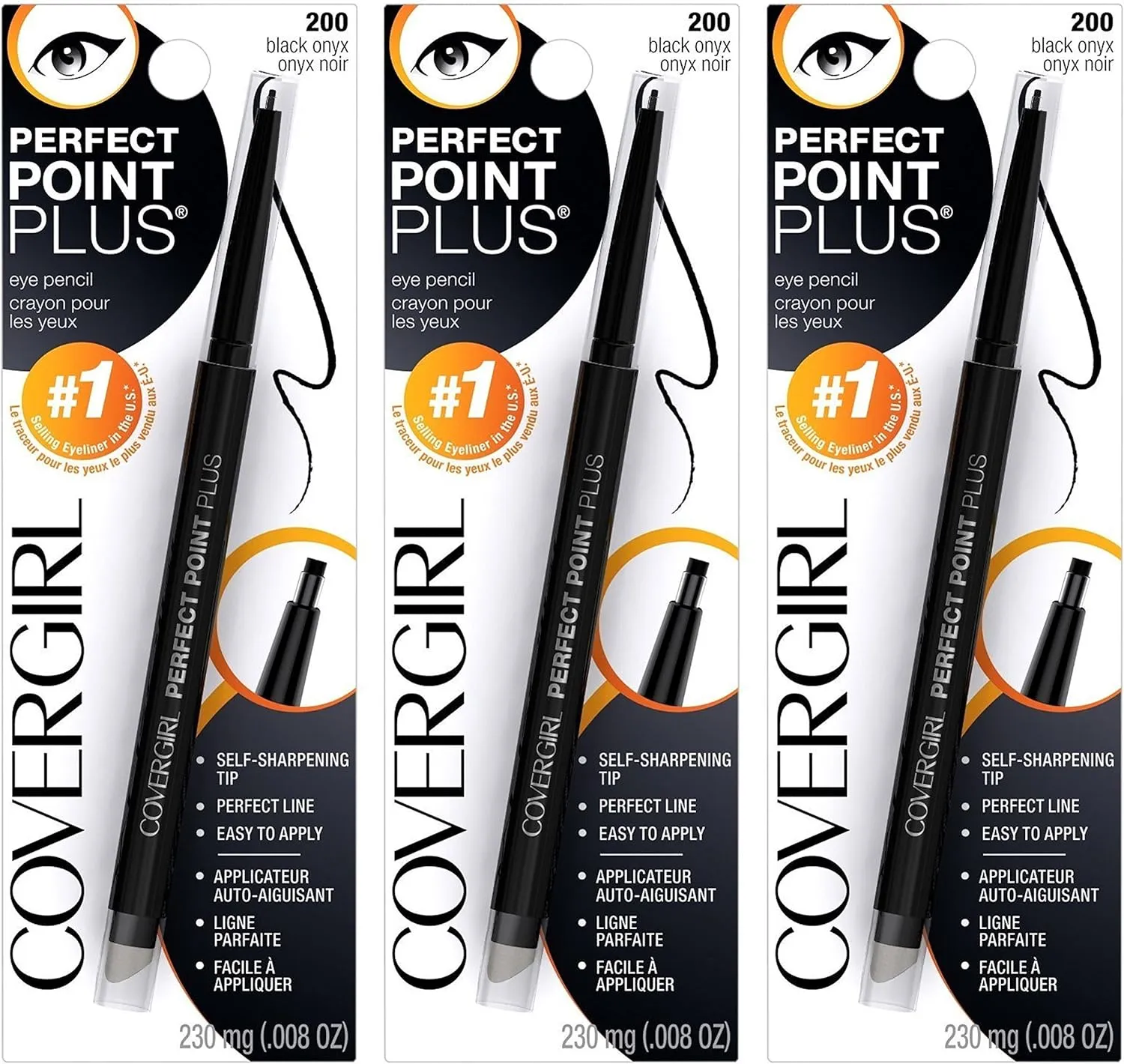 Cover Girl 63222 200blkonx Black Onyx Perfect Point Eyeliner Pencil