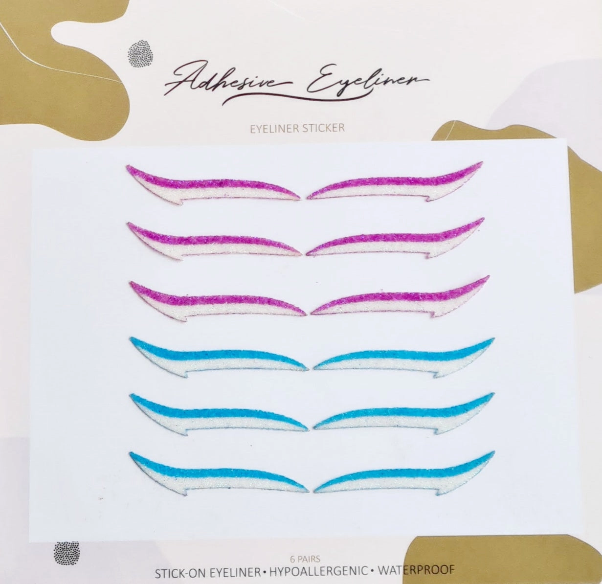 Exclusive Eyeliner Sticker Unicorn - 6 pairs