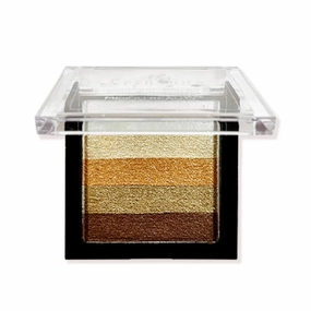 Five - color striped non-faint eye shadow five - color pearl high - light sparkle color eye shadow plate (1)