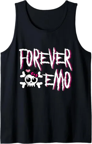 Forever Emo Pink Skull 2000s Kid Love Punk Alternative Scene Tank Top