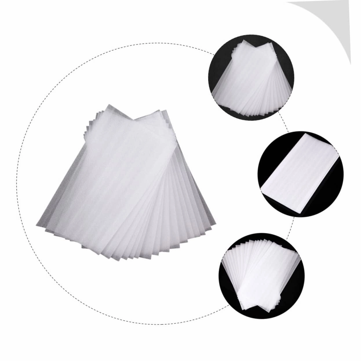 FRCOLOR 100 Sheets Pearl Cotton Highlighter Hair Dye Paper Washable Hair Dye Balayage Board Hair Coloring Paper Professional Hair Dye Hair Paper Wraps Hairdressing Tool Foam Dedicated