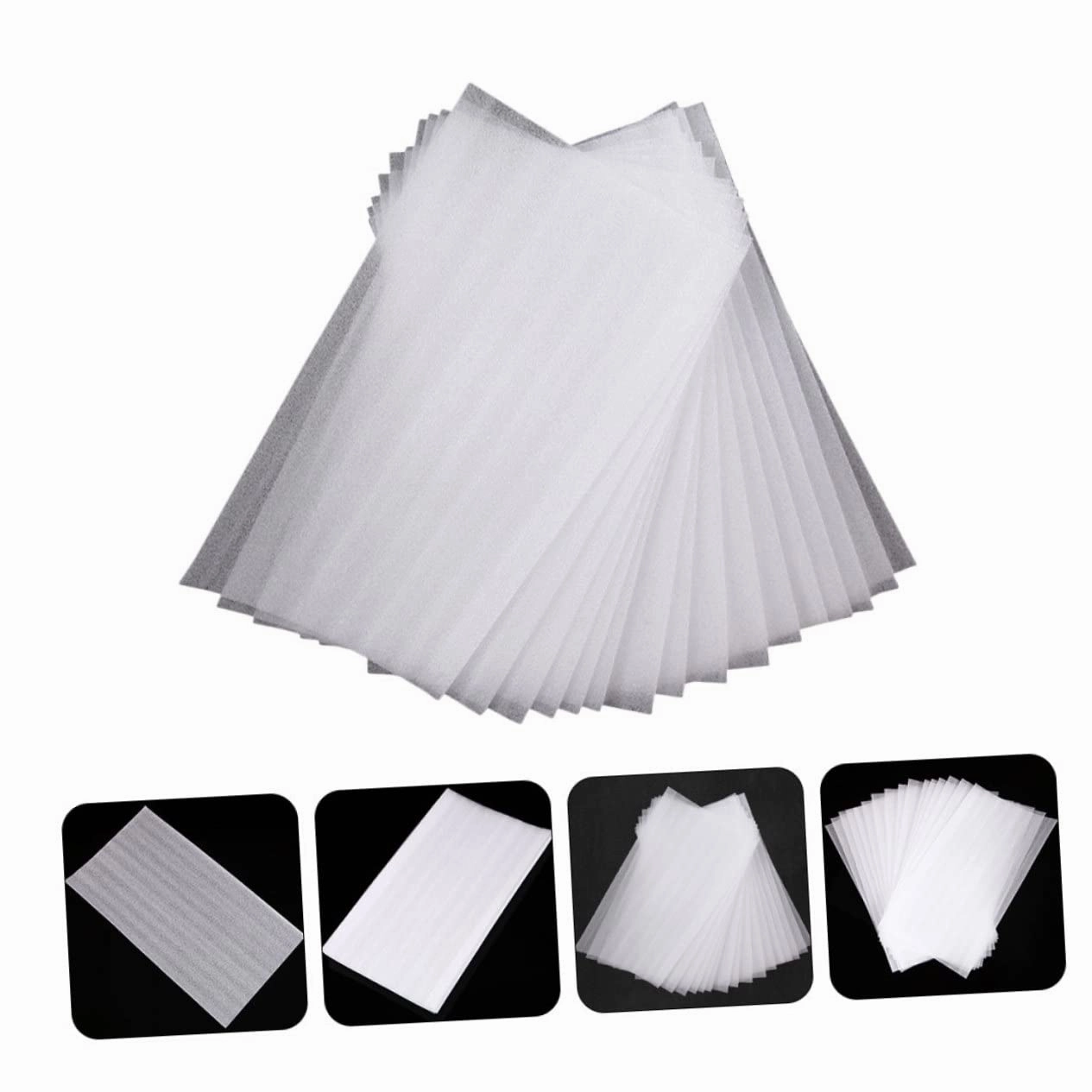 FRCOLOR 100 Sheets Pearl Cotton Highlighter Hair Dye Paper Washable Hair Dye Balayage Board Hair Coloring Paper Professional Hair Dye Hair Paper Wraps Hairdressing Tool Foam Dedicated