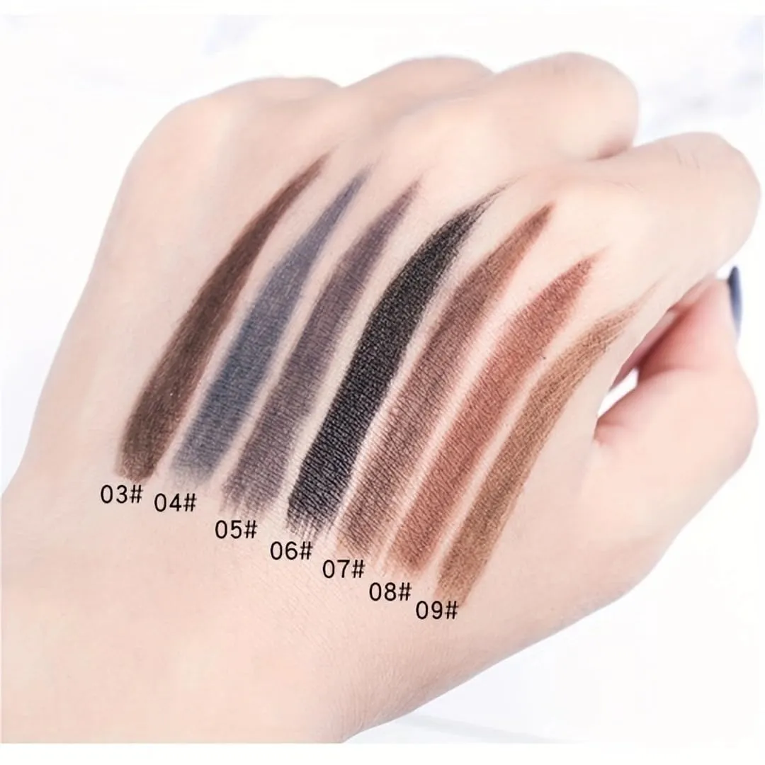 Haozhuang Eyebrow Pencil, 2PCS Haozhuang Pull Eyebrow Pencil, Haozhuang Waterproof Long Lasting Eyebrow Pencil, Haozhuang Microblading Eyebrow Pen, Haozhuang Make Up Eyebrow Pen (Black)