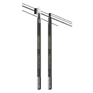 Haozhuang Eyebrow Pencil, 2PCS Haozhuang Pull Eyebrow Pencil, Haozhuang Waterproof Long Lasting Eyebrow Pencil, Haozhuang Microblading Eyebrow Pen, Haozhuang Make Up Eyebrow Pen (Black)