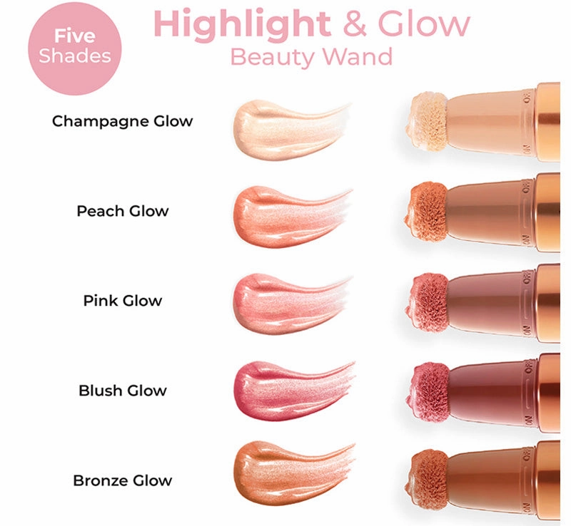 HIGHLIGHT & GLOW BEAUTY WAND - PEACH GLOW