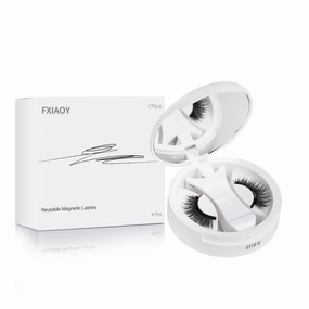 Magnetic Eyelashes, Magnetic Eyelashes No Glue or Eyeliner, Waterproof, Lightweight, Natural Makeup No.CT10-6 BLACK