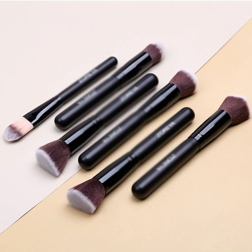 Makeup Tool Set, Black Makeup Powder Brush, 18 Pieces, Complete Set