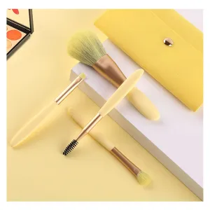 Makeup Tools Powder Brush Concealer Brush 4 Mini Makeup Brush Sets (1,Black)