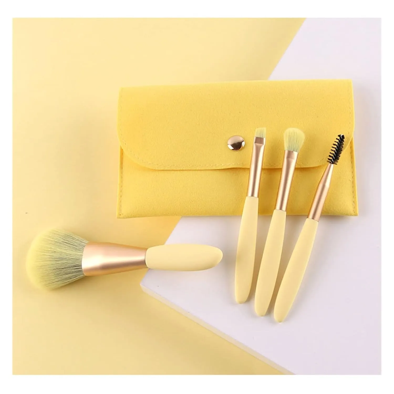 Makeup Tools Powder Brush Concealer Brush 4 Mini Makeup Brush Sets (1,Black)