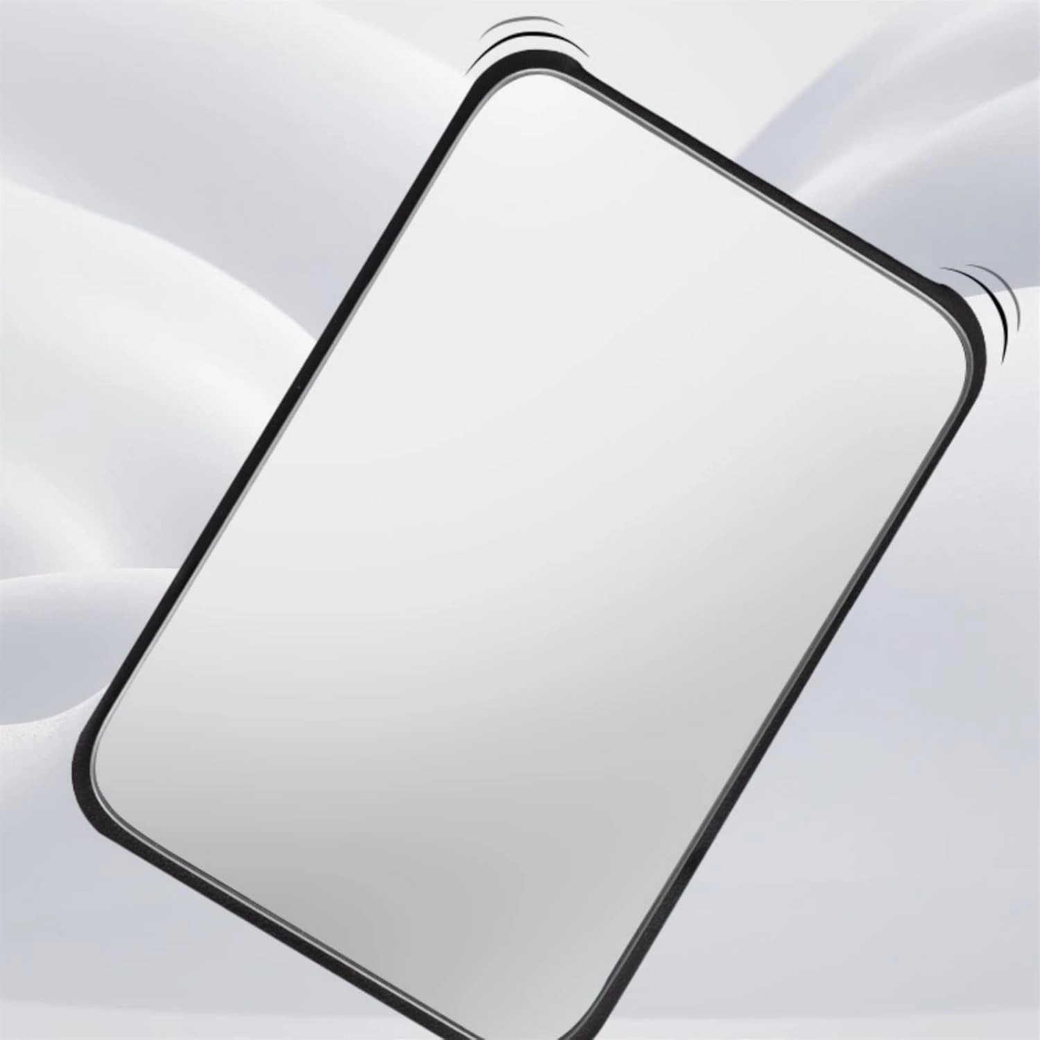 Makeup Mirror Desktop Foldable Makeup Mirror Home Portable Simple Large Desktop Makeup Mirror High-Definition Makeup Mirror Lighted Makeup Mirror(Black,Small)