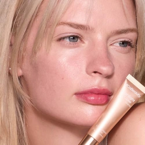 MCoBeauty Highlight & Glow Beauty Wand, Pink Glow, Luminous Highlight for Radiance Skin, Vegan, Cruelty Free Cosmetics