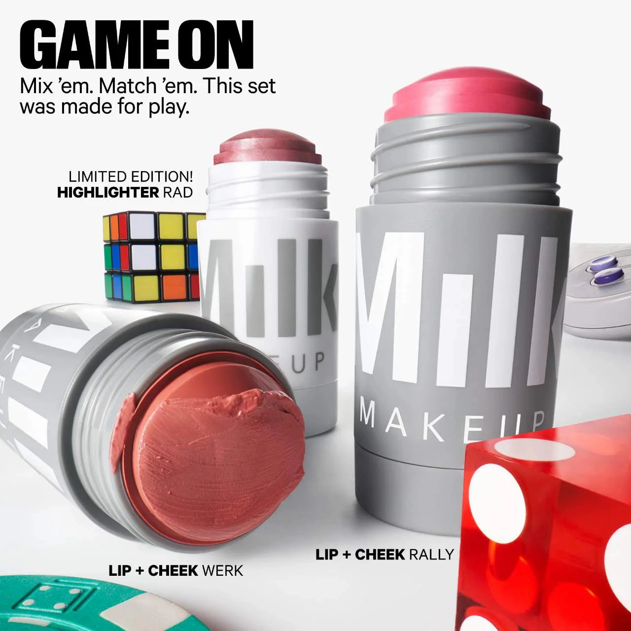 MILK MAKEUP - Sticks Party Mix Cream Blush   Highlighter Set