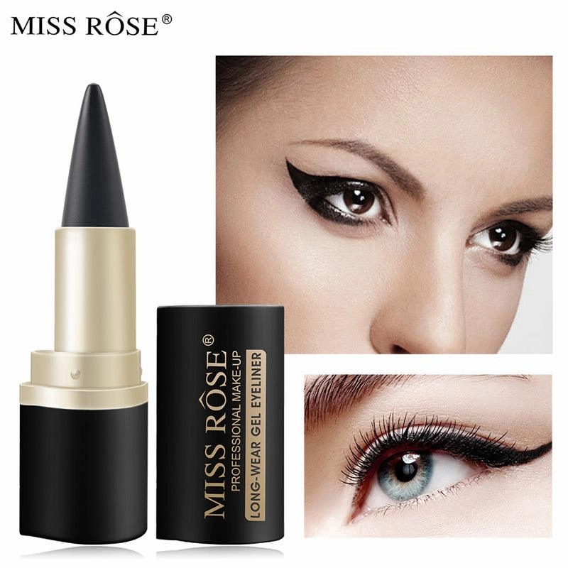 Miss Rose Black Kajal | Miss Rose Matte Black Gel Eyeliner