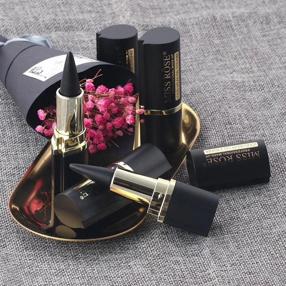 Miss Rose Black Kajal | Miss Rose Matte Black Gel Eyeliner