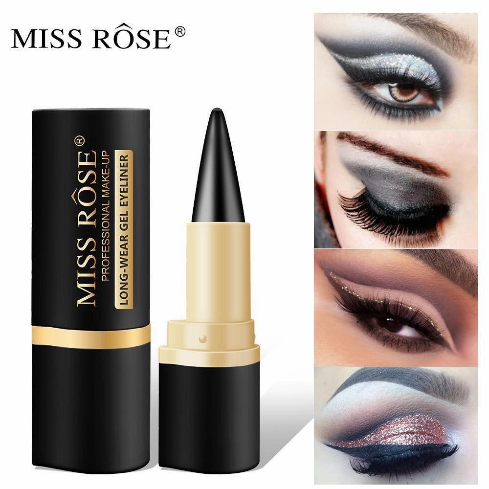 Miss Rose Black Kajal | Miss Rose Matte Black Gel Eyeliner