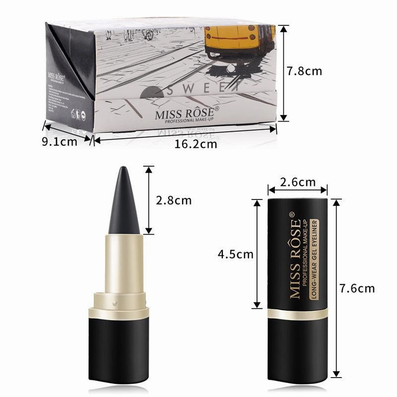 Miss Rose Black Kajal | Miss Rose Matte Black Gel Eyeliner
