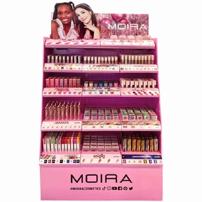 Moira Beauty 5 Tier Cardboard Floor - Wholesale Display 718 Unit (PINKCARTON-A)