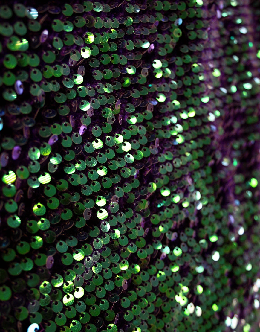MOTEL DELUXE Gabby Sequin Dress in Iridescent Purple