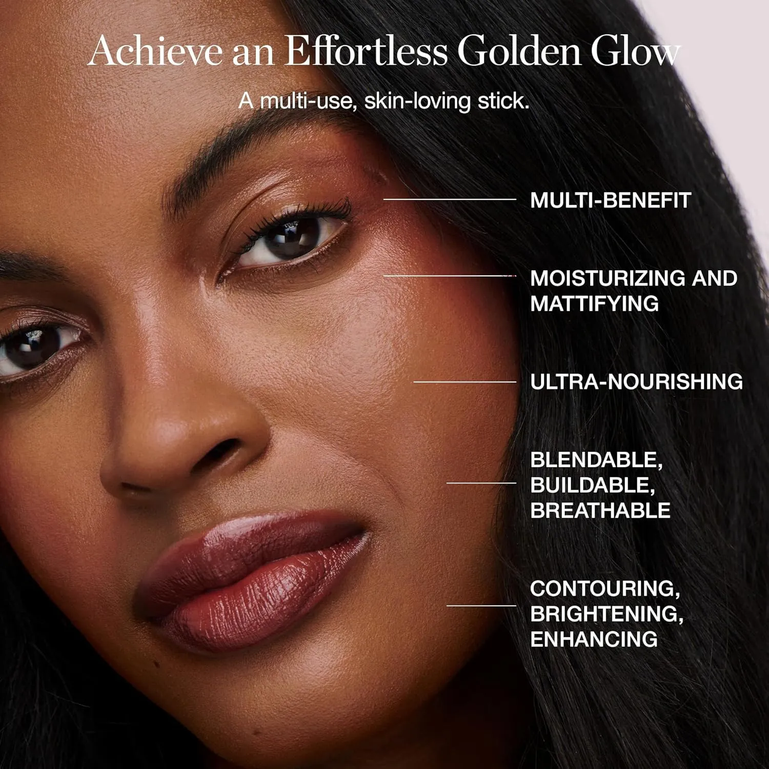 Ogee Sculpted Face Stick (OPAL - STARLIGHT WHITE) Certified Organic Highlighter Makeup - Multi-Use Glow Highlighter Stick