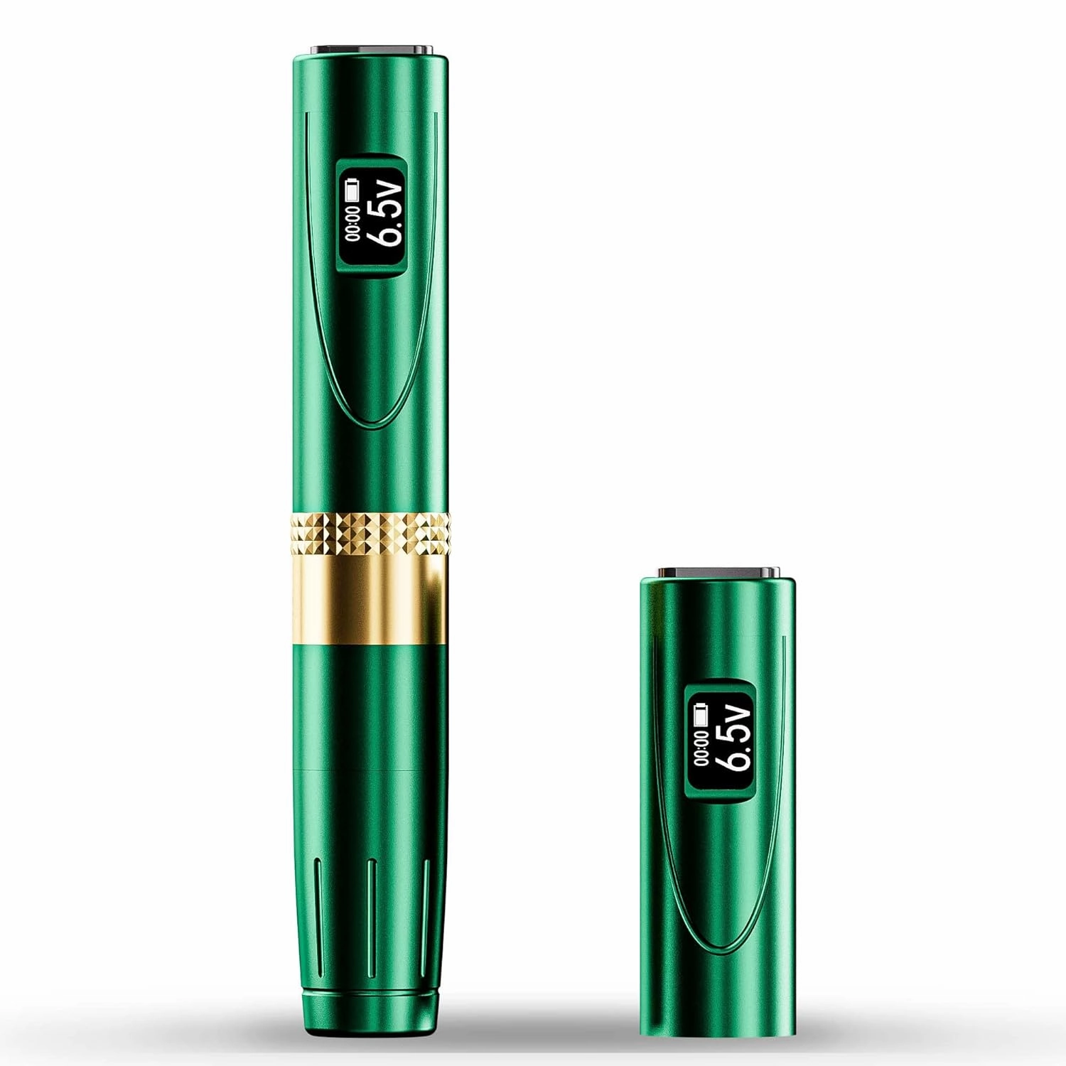 P1 Wireless Permanent Makeup Machine - Rotary Tattoo Machine Pen for Microblading Eyebrow, Eyeliner, Lip, Cosmetic Tattoo - Lightweight, Slim, Ideal for Women Artists, Green