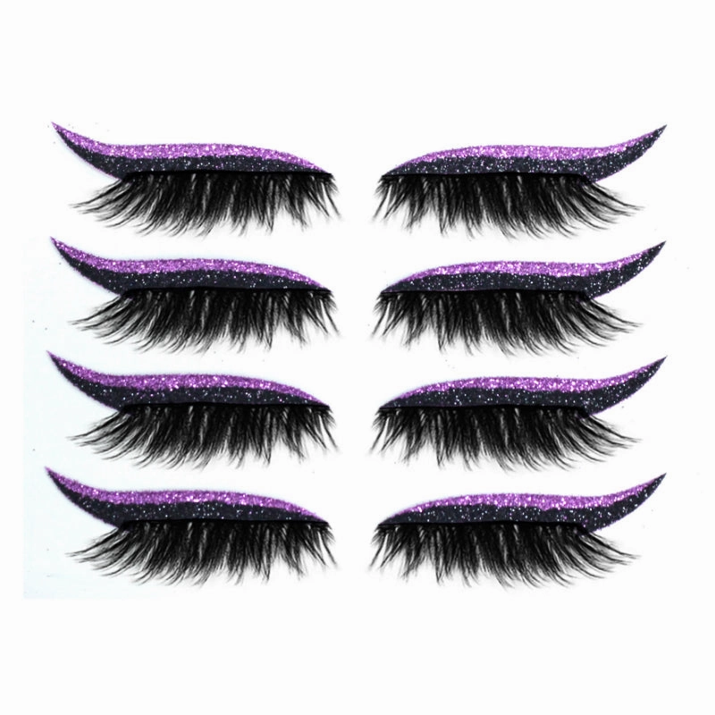 Reusable Eyeliner And Eyelash Stickers (4 Pairs)