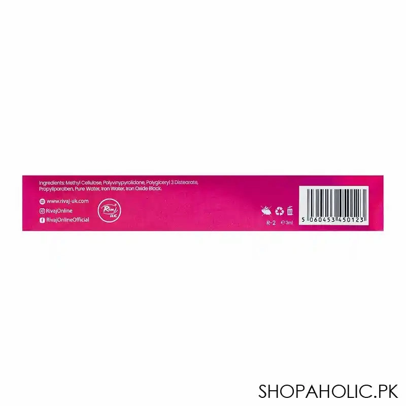 Rivaj UK Quick Dry Matte Waterproof Fusion Eyeliner, Black