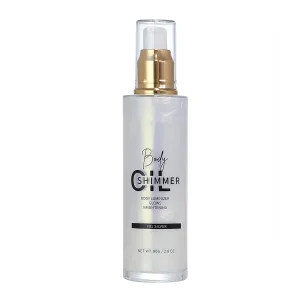 Shimmer Body Luminizer 5 Color Waterproof Smooth Face Body Glow Illuminator Non-sticky Liquid Body Highlight Illuminator for Face & Body & Leg (80 ML, 01 Pearl White)