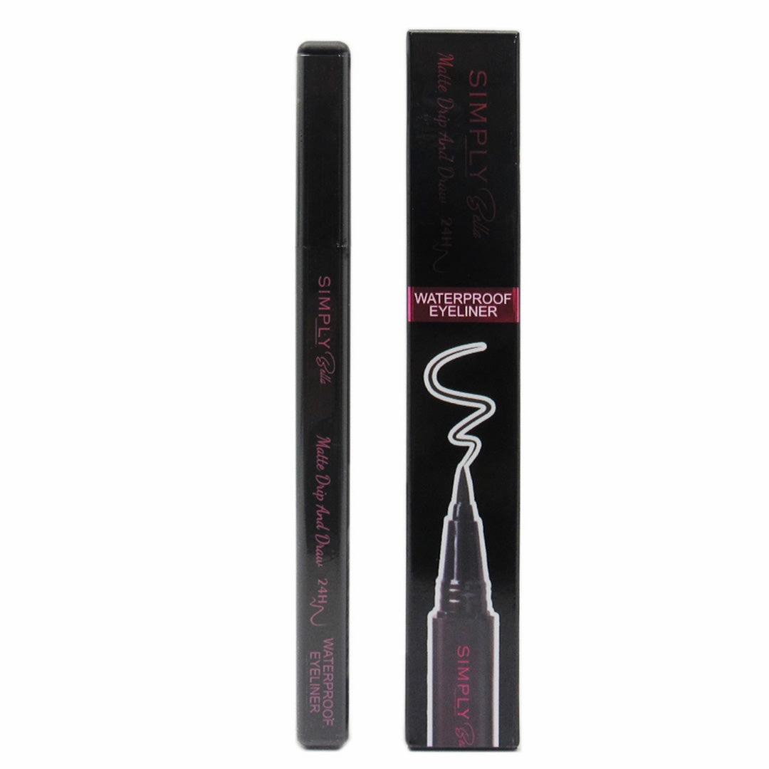 Simply Bella Matte Drip And Draw 24h - Waterproof Eyeliner - Wholesale Pack 12 Units (S008)