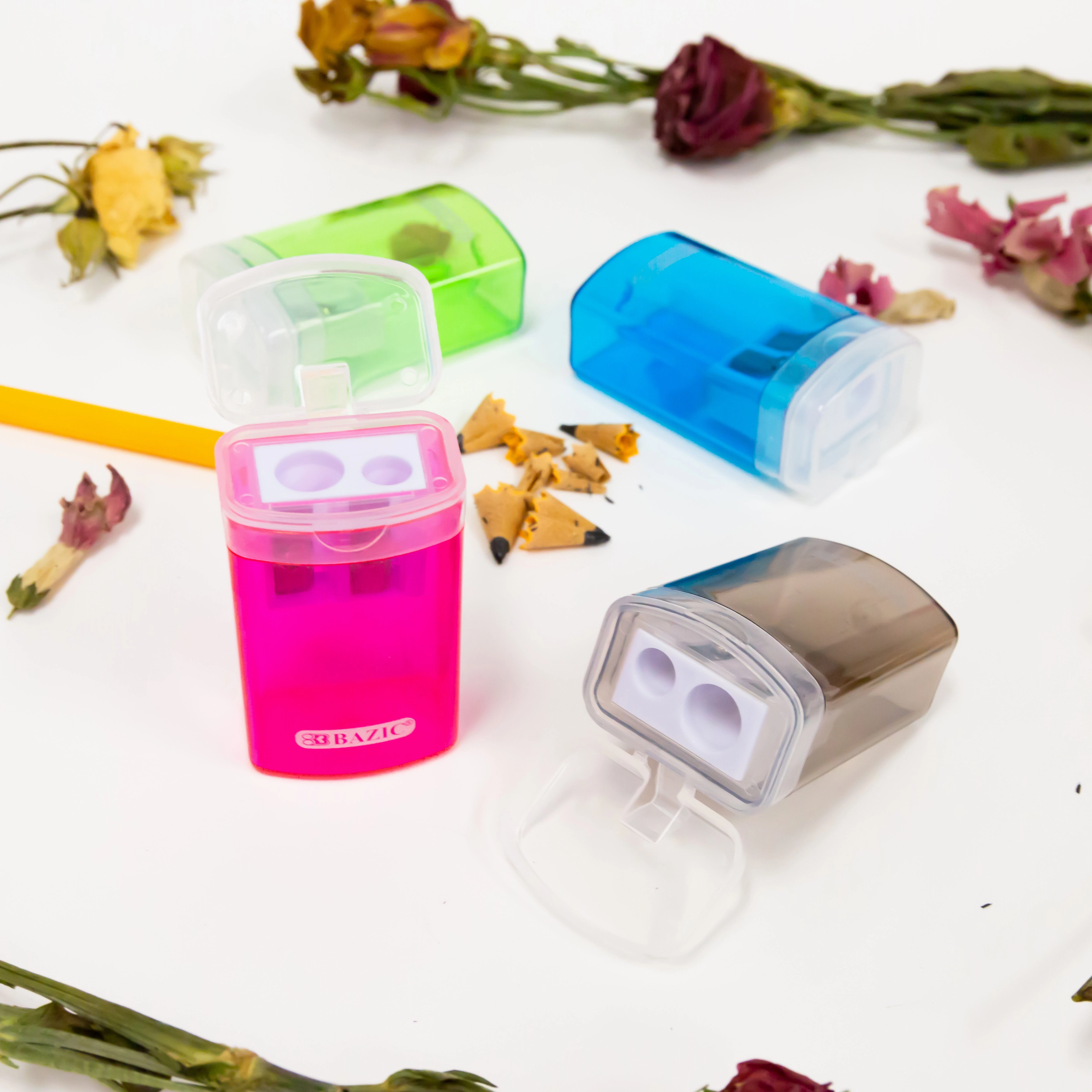 Victor Dual Hole Sharpener w/ Lid & Receptacle (BULK)