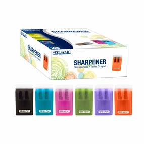 Victor Dual Hole Sharpener w/ Lid & Receptacle (BULK)