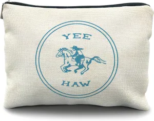 Yee Haw Cowgirl Makeup Bag - Perfect for Women's Western Gifts