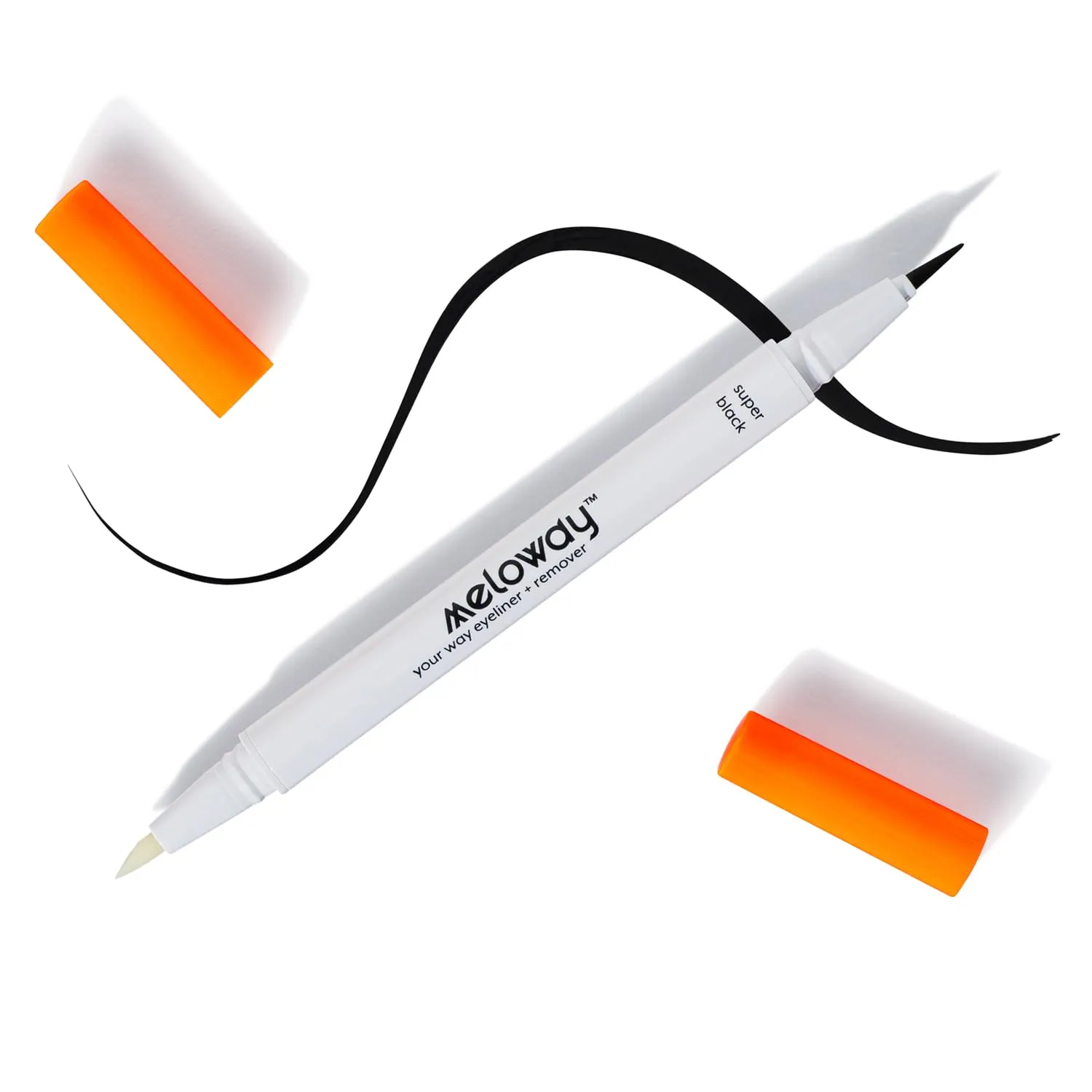 your way eyeliner   remover, 2-in-1 Liquid Eyeliner   Makeup Remover pen super black for easiest application. creates mistake-proof perfect lines for cat eyes, dropped flick, smoky, winged